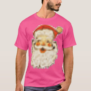 Vintage Pixel Santa T-Shirt