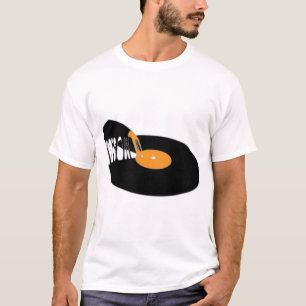 Vintage Pizza Vinyl Old School Vinyl Record Pizza  T-Shirt
