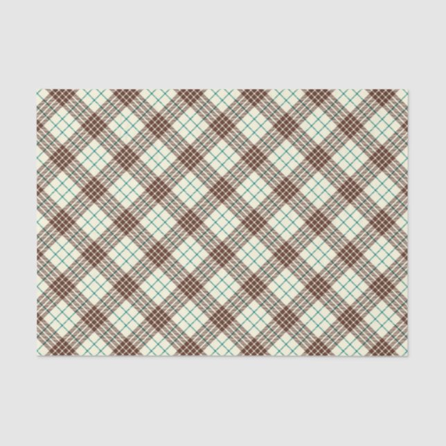 Vintage Plaid Tissue Paper (Front)