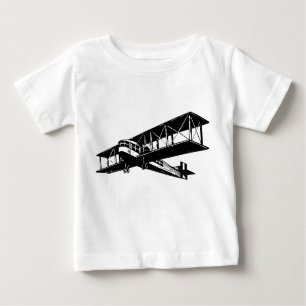 Vintage Plane - Black Baby T-Shirt