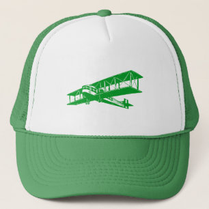 Vintage Plane - Grass Green Trucker Hat