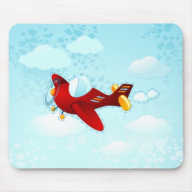 Vintage plane mouse pad (Front)