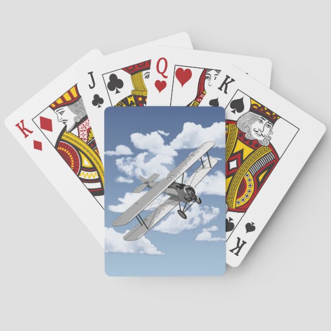 Vintage Plane Playing Cards (Back)