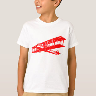 Vintage Plane - Red T-Shirt