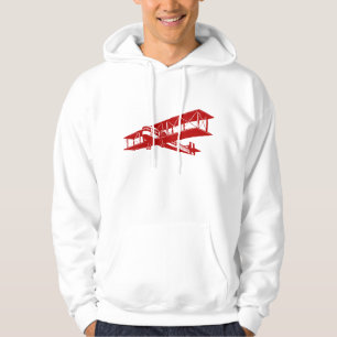 Vintage Plane - Ruby Red Hoodie