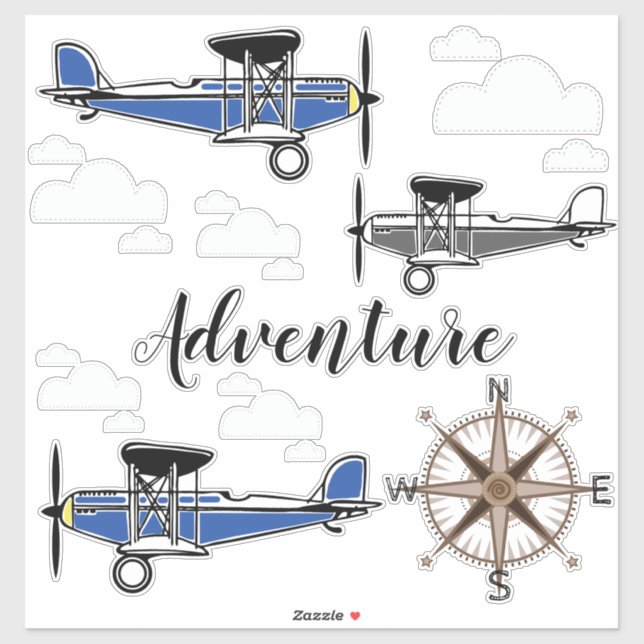 Vintage Planes Aviator Adventure (Sheet)