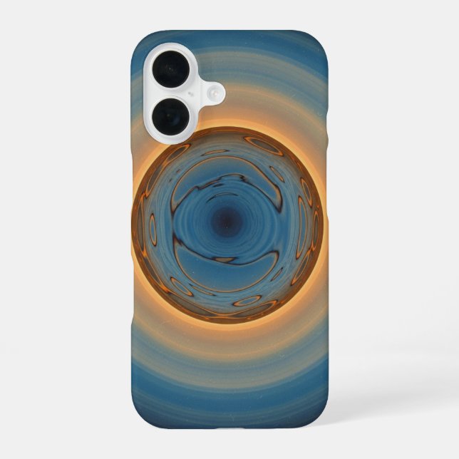 Vintage Planetary Reflection iPhone 16 Case (Back)