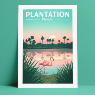 Vintage Plantation Florida Postcard