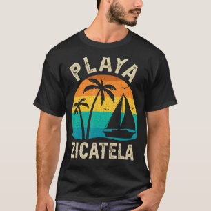Vintage Playa Zicatela Sunset Matching Family Vac T-Shirt