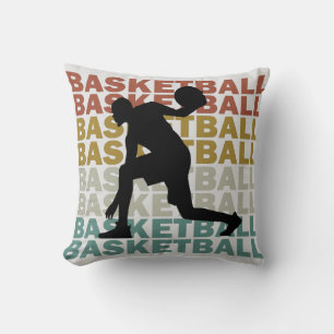 Vintage Player Basketball Cushion