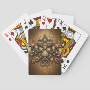 Vintage Playing Card Design – Ornate Gold & Spades