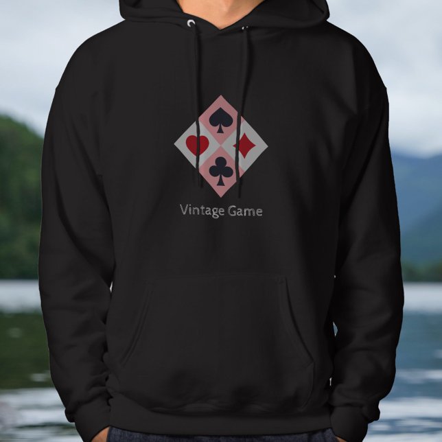Vintage Playing Cards Colours Men's Hoodie (Vintage Playing Cards Colors Men's Hoodie)