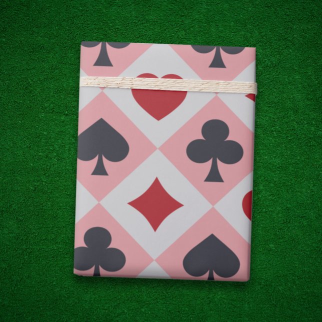 Vintage Playing Cards Colours Wrapping Paper (Vintage Playing Cards Colors Wrapping Paper)