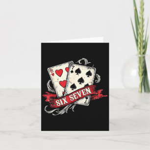 Vintage Playing Cards Six Seven 67 Meme Valentine 
