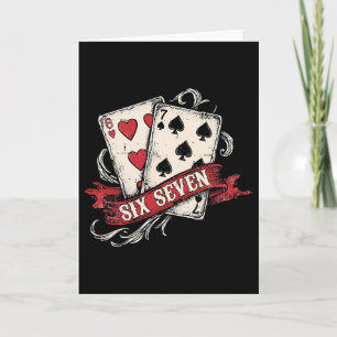 Vintage Playing Cards Trending Six Seven 67 Meme V