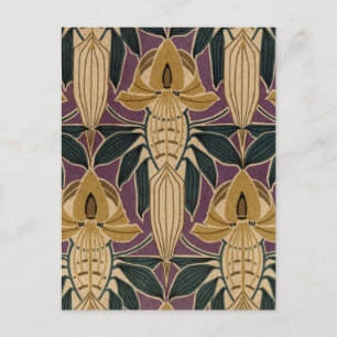 Vintage Plum Design Postcard