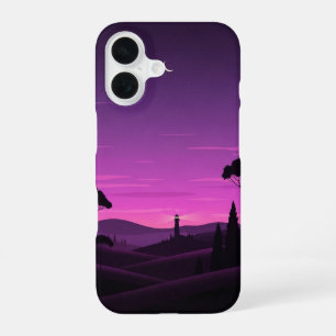 Vintage Plum Dusk iPhone 16 Case