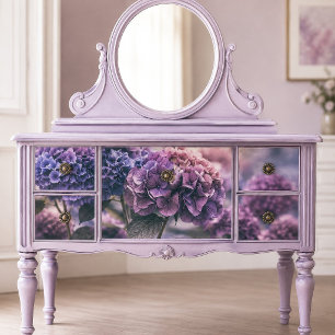 Vintage Plum Purple Hydrangea Decoupage Tissue Paper