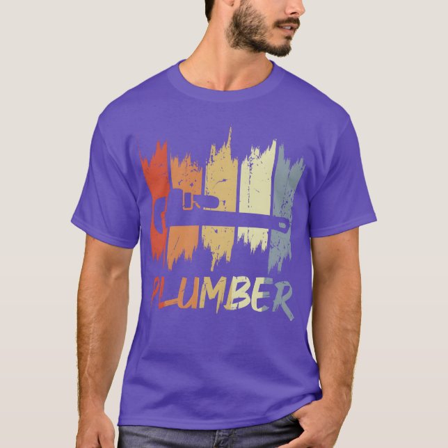 Vintage Plumber funny T-Shirt (Front)