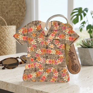 Vintage Plumeria Lei Aloha Shirt keepsake Ornament
