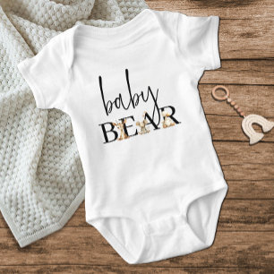 Vintage Plush Nursery Animals Baby Bear Bodysuit
