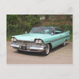 vintage plymouth fury postcard