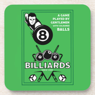 Vintage Pocket Billards Coaster