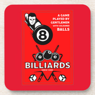 Vintage Pocket Billards Coaster