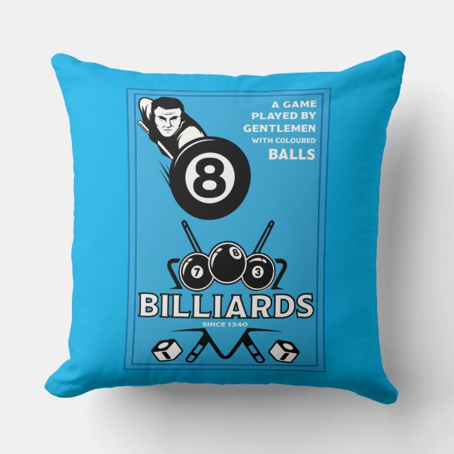 Vintage Pocket Billards Cushion (Front)