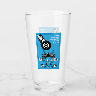 Vintage Pocket Billards Glass