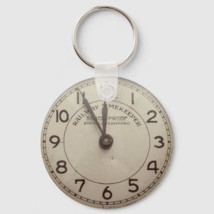 Vintage pocket watch key ring