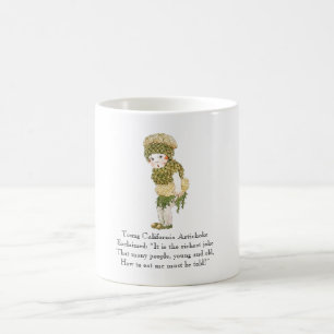 Vintage Poem California Artichoke Vegetable Rhyme Coffee Mug