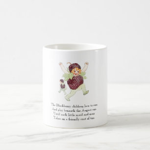 Vintage Poem Fruit Rhyme Blackberry Children Funny Coffee Mug
