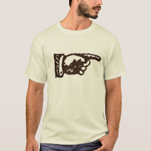 Vintage Pointing Hand - light T-Shirt
