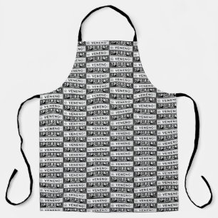 Vintage Poison Labels Apron