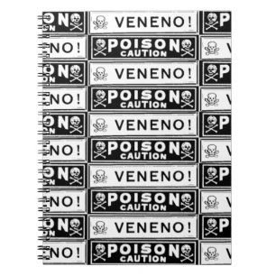 Vintage Poison Labels Notebook