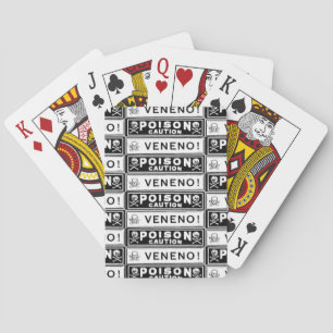 Vintage Poison Labels Playing Cards