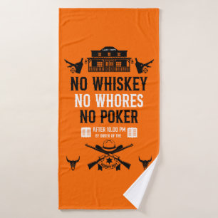 Vintage Poker Player Bath Towel