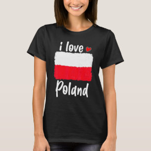Vintage Poland Flag Pride For Men Women Kids Suppo T-Shirt