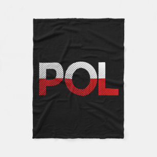 Vintage Poland Flag Soccer Sport Flag Poland Citiz Fleece Blanket