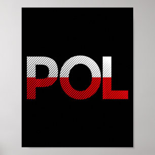 Vintage Poland Flag Soccer Sport Flag Poland Citiz Poster