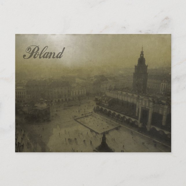 Vintage Poland Postcard (Front)