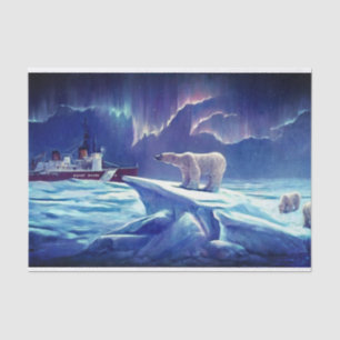 Vintage Polar Bear Tissue Paper