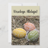 Vintage Polish Easter Greetings Wesolych Swiat 