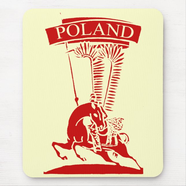 Vintage Polish Winged Hussar Mouse Pad (Front)