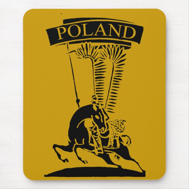 Vintage Polish Winged Hussar Mouse Pad (Front)