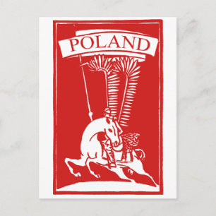 Vintage Polish Winged Hussar Postcard