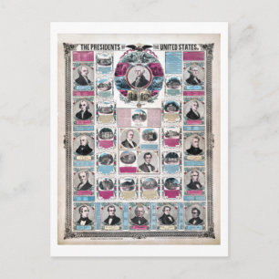 Vintage Political Presidents of the United States Postcard