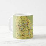 Vintage Polk County Florida Map Coffee Mug<br><div class="desc">A  retro Polk County Florida postcard map repurposed on a coffee mug or glassware!</div>
