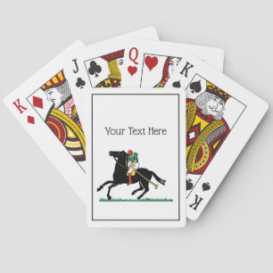 Vintage Polo Player on Pony Playing Cards